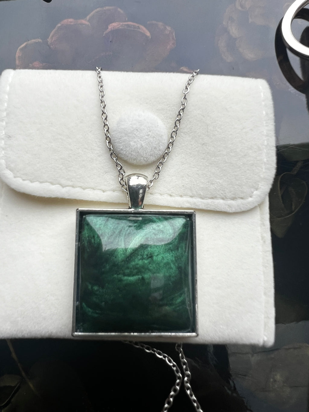 Emerald Mist Pendant Necklace