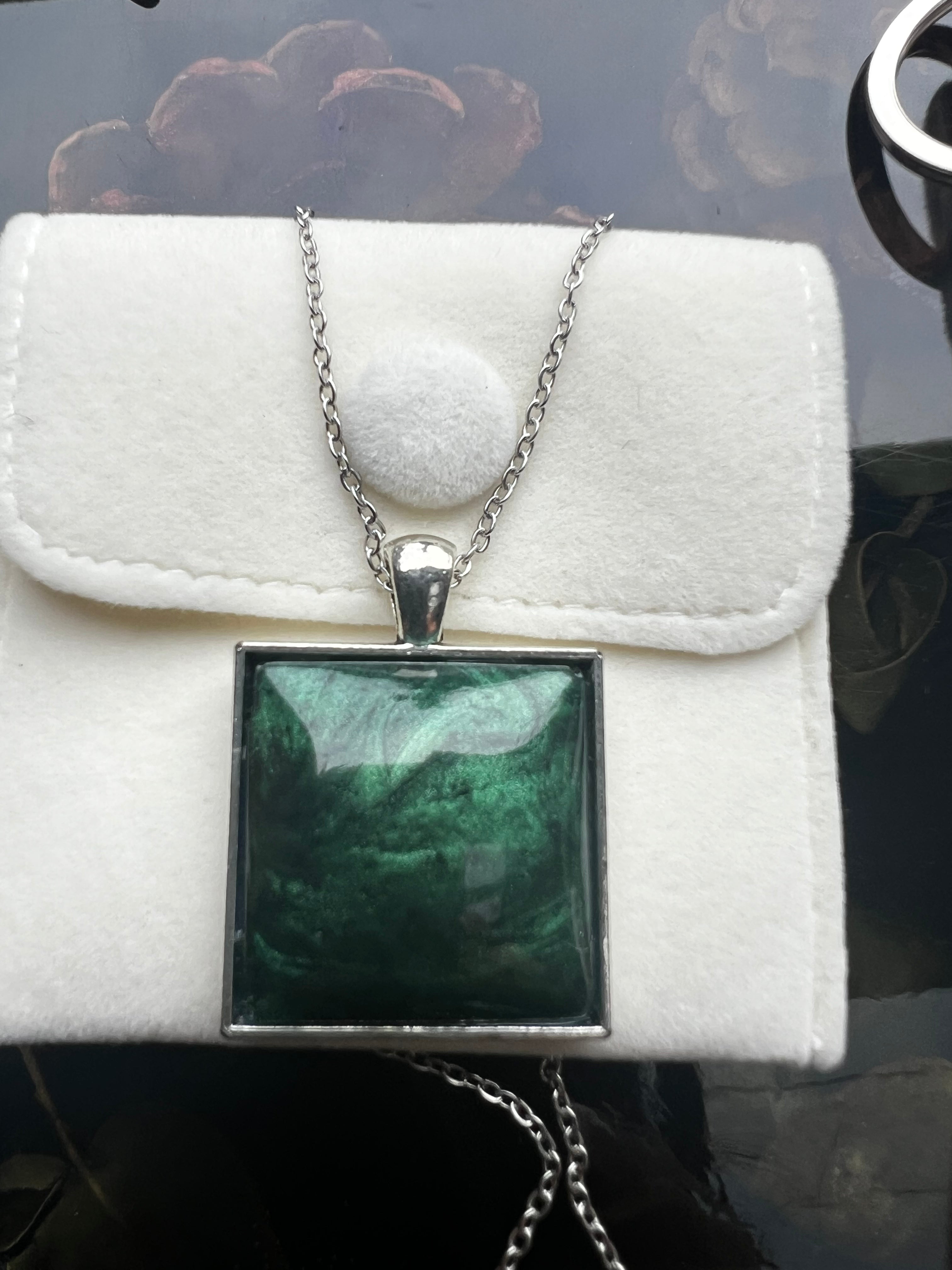 Emerald Mist Pendant Necklace