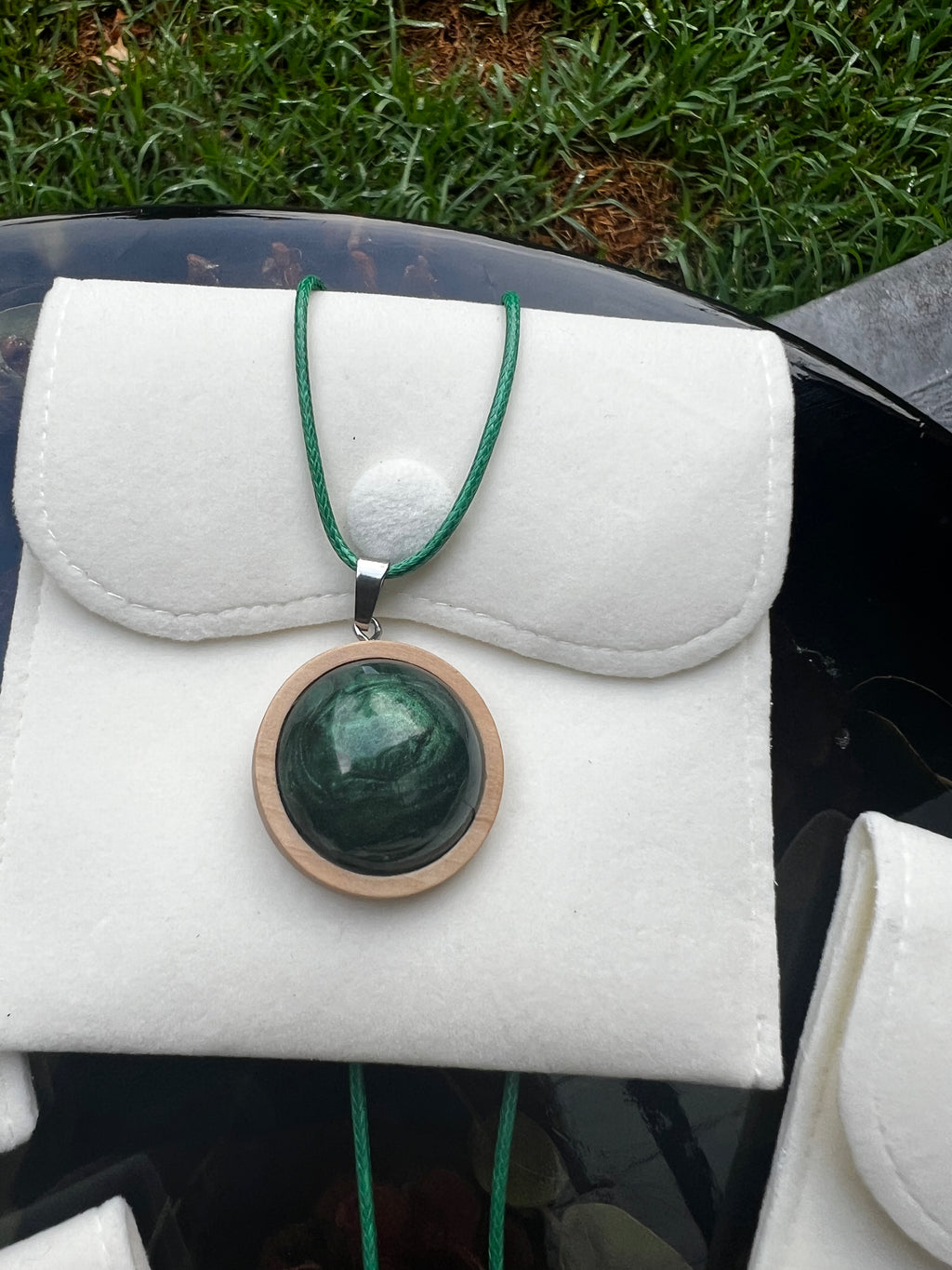 Emerald Mist Pendant Necklace