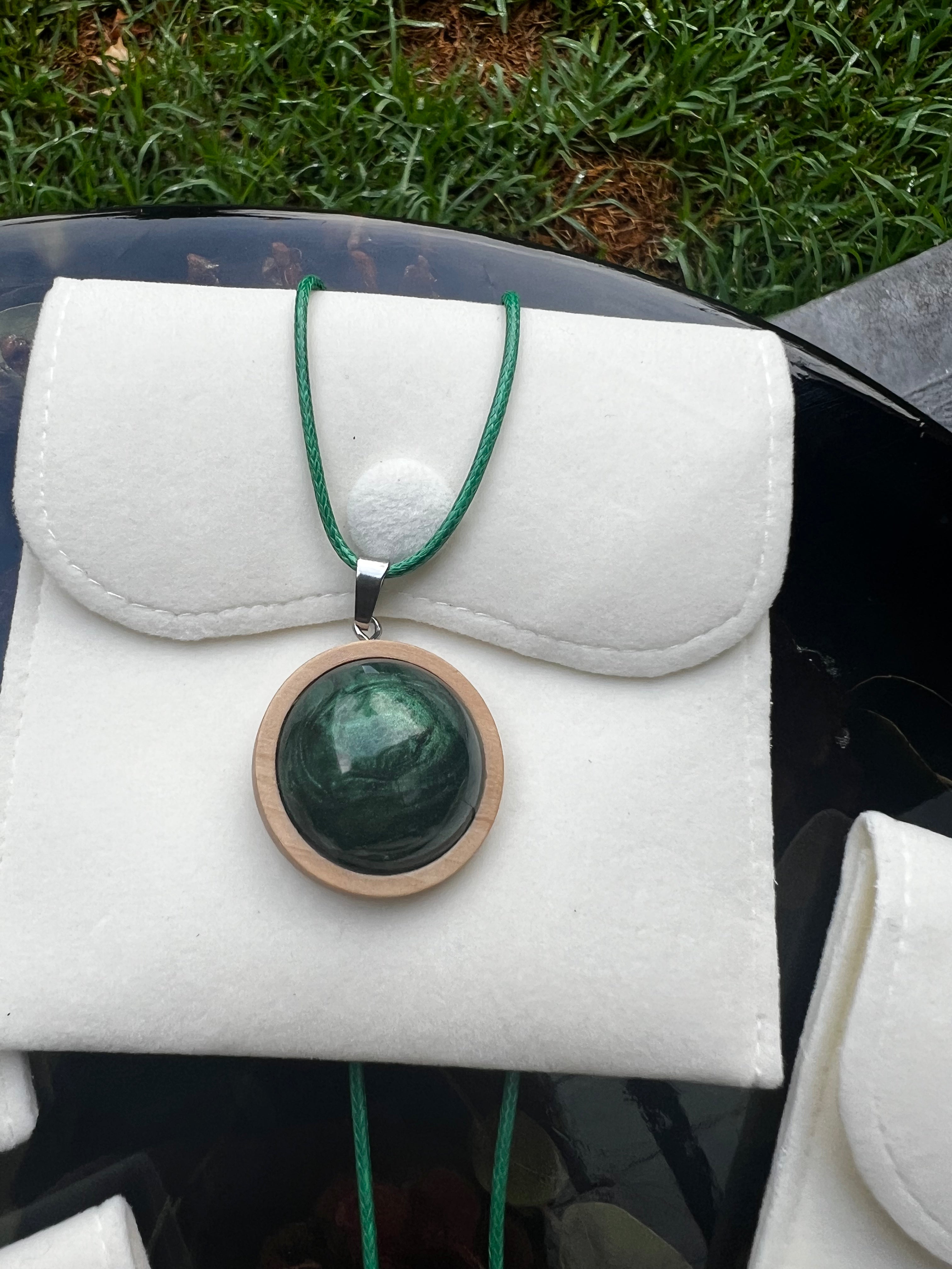 Emerald Mist Pendant Necklace