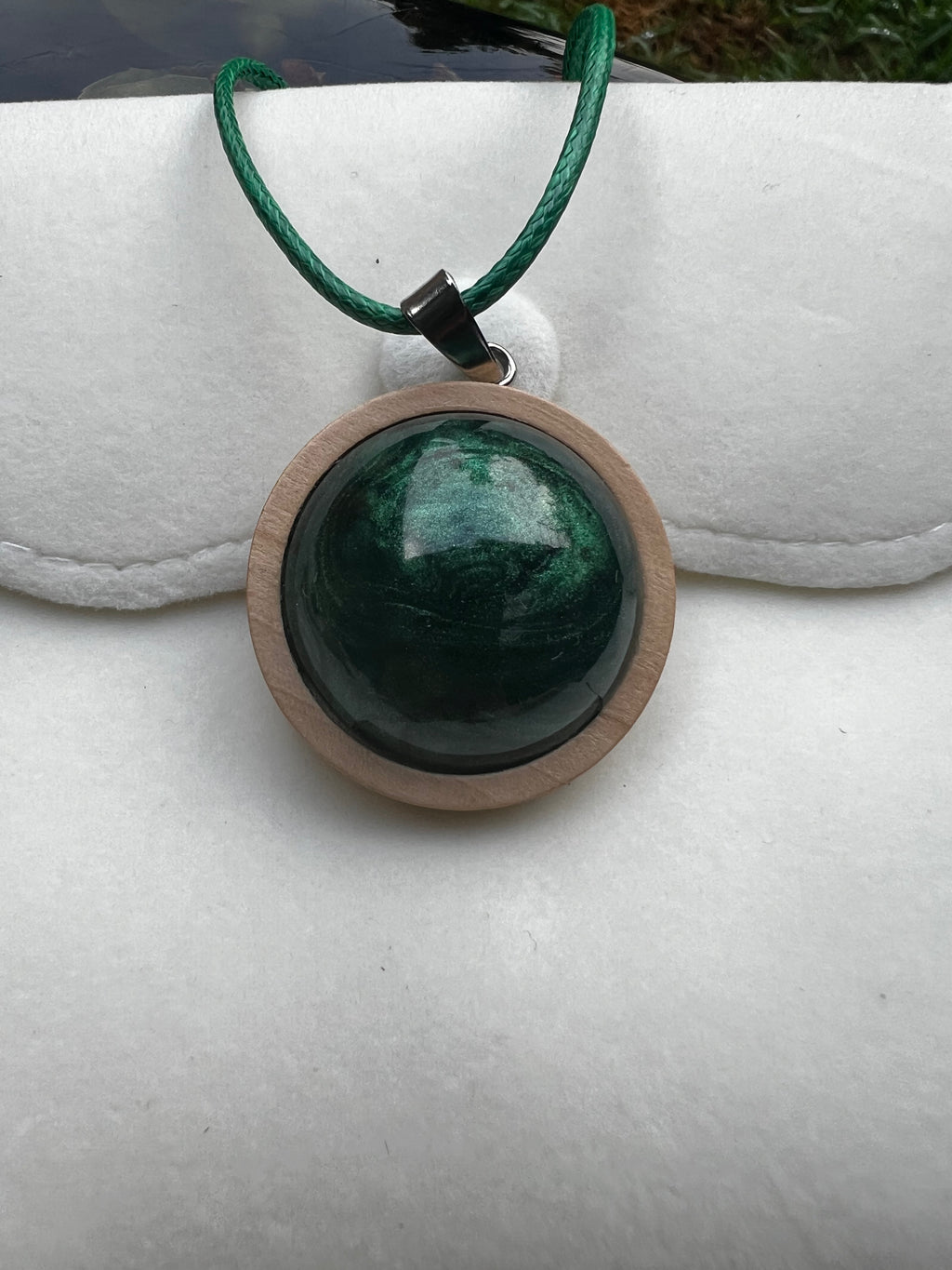 Emerald Mist Pendant Necklace