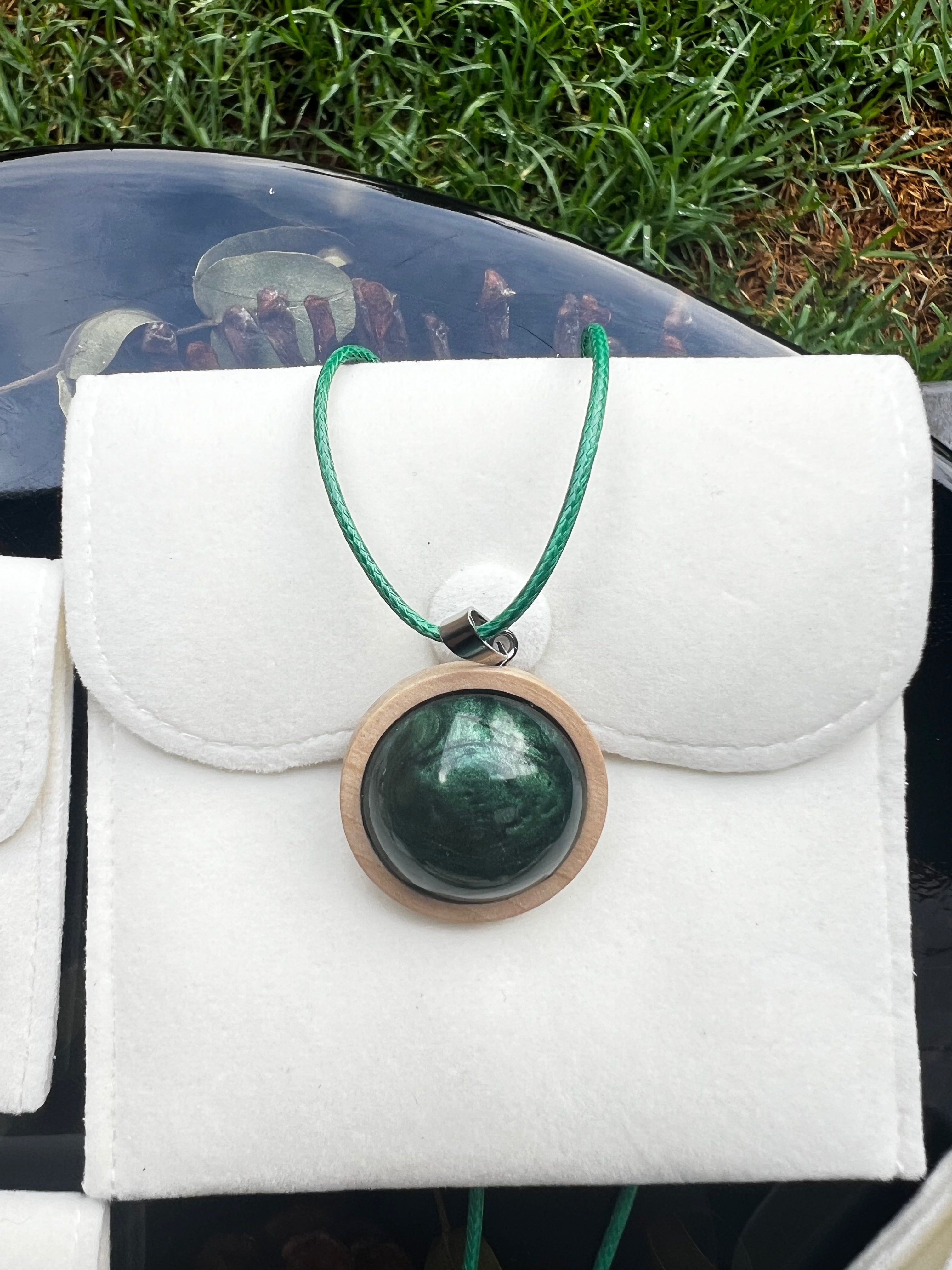 Emerald Mist Pendant Necklace