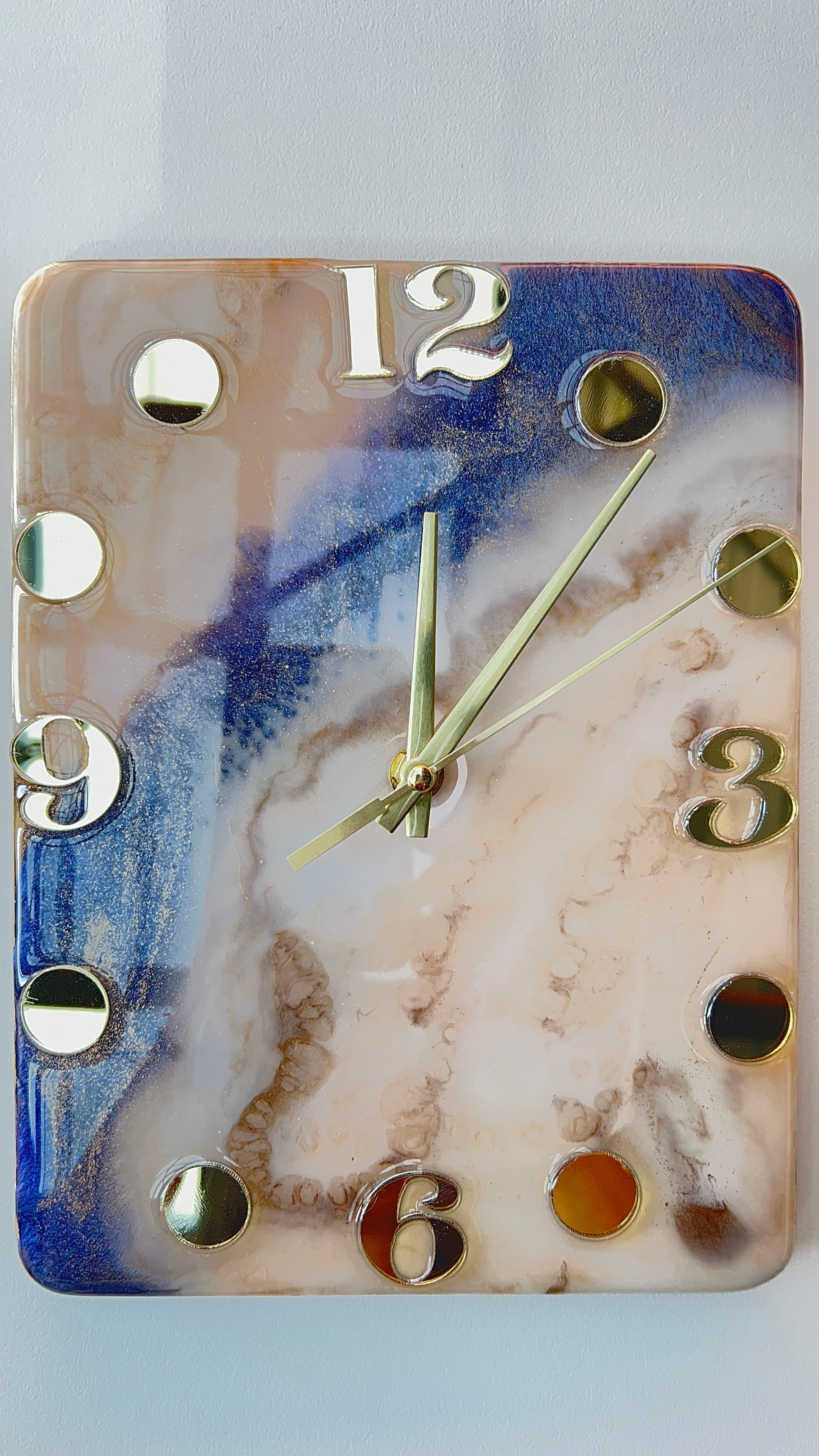 Moonstone Harmony – Clock Art Piece