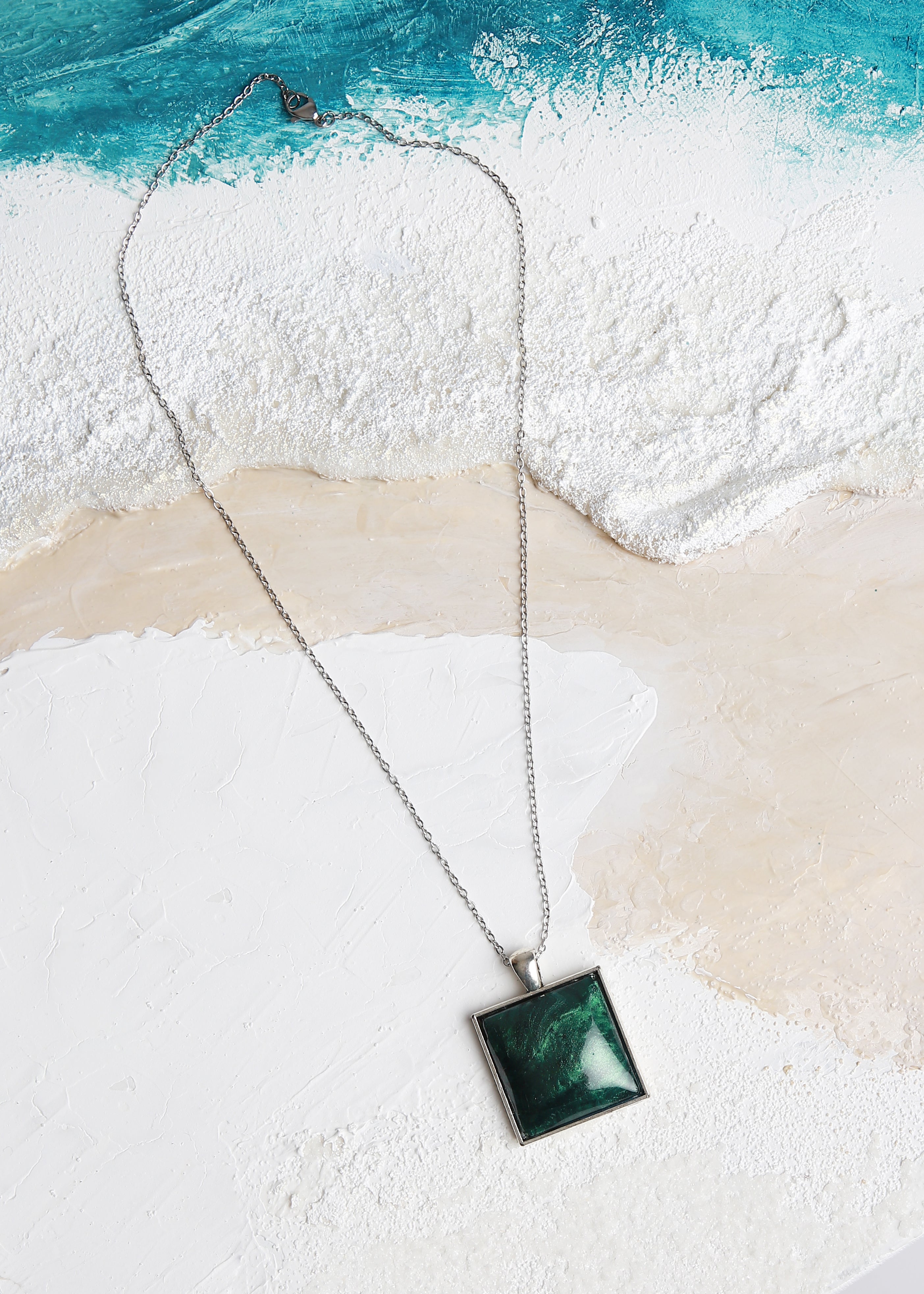 Emerald Mist Pendant Necklace