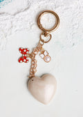Pearl Heart Luxe Keyring