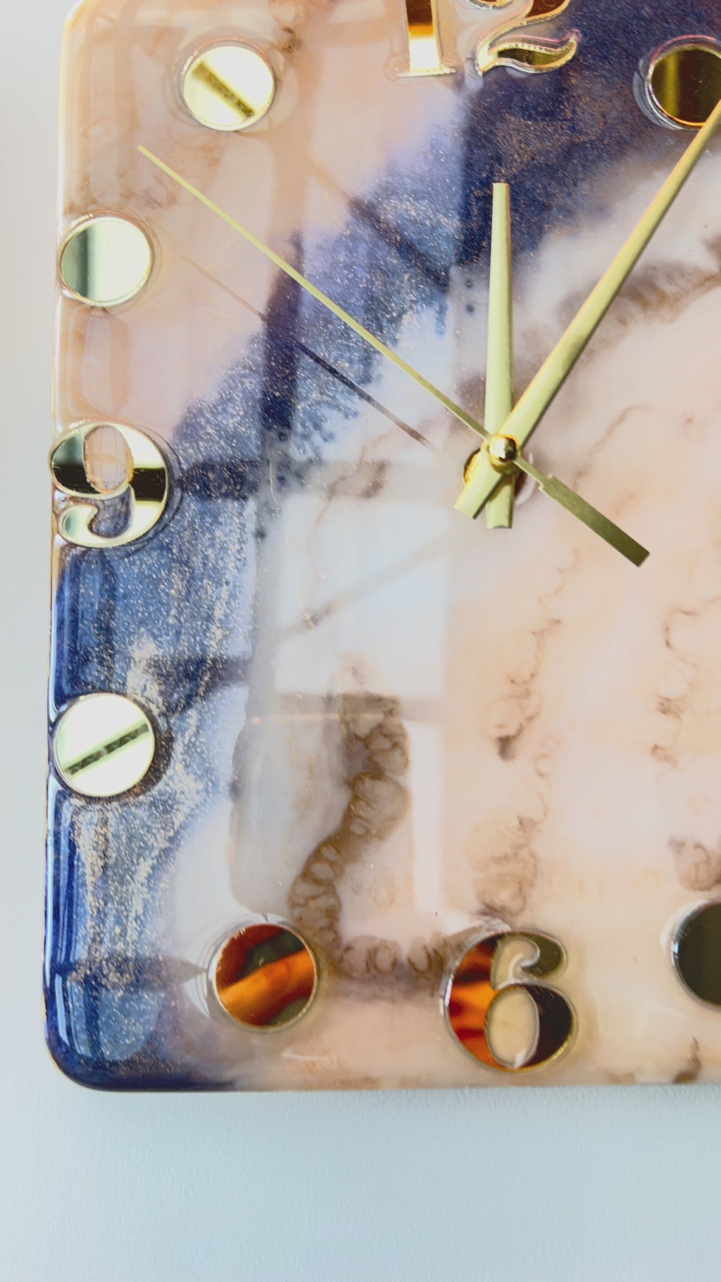 Moonstone Harmony – Clock Art Piece