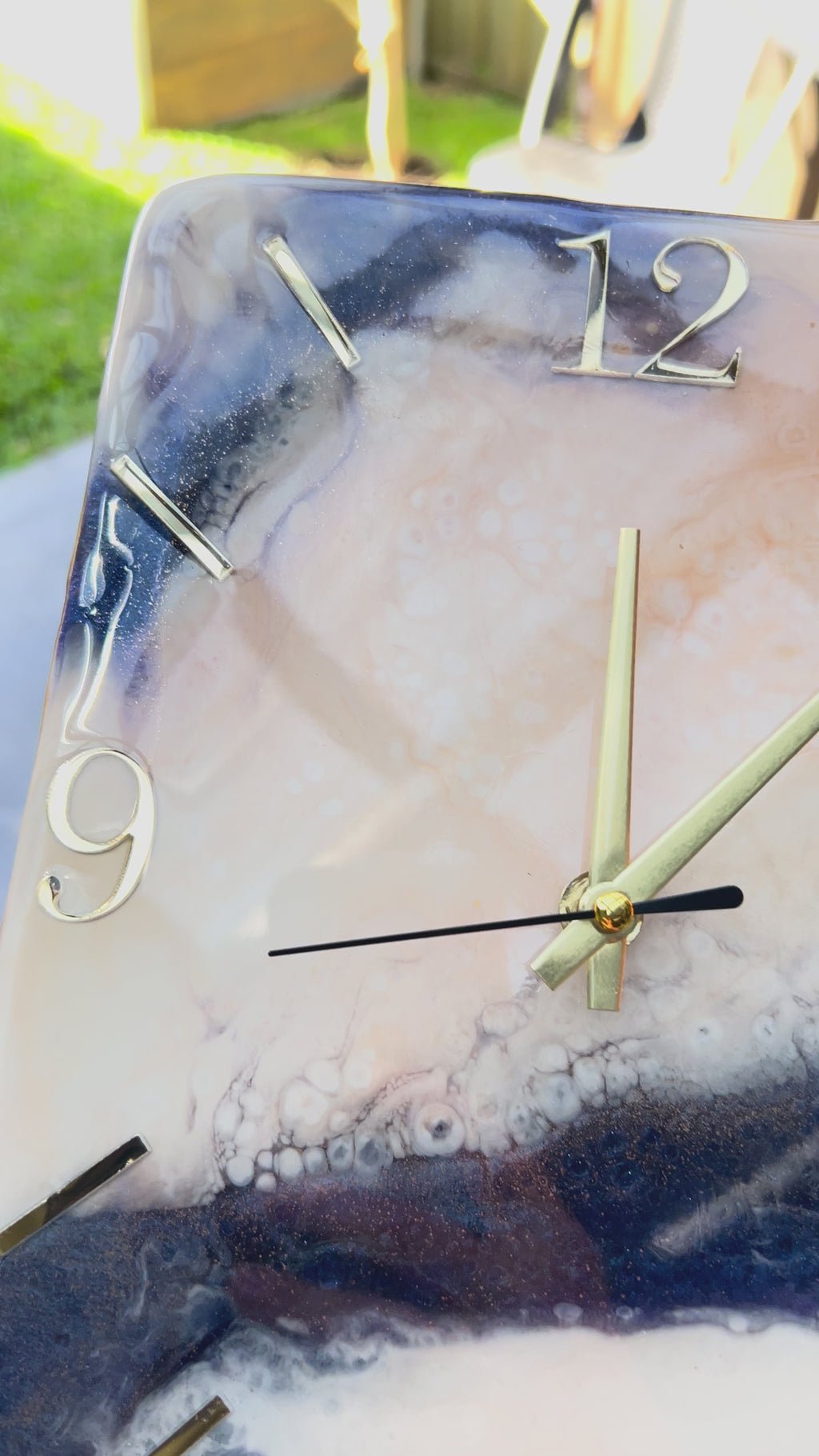 Moonstone Harmony II – Clock Art Piece