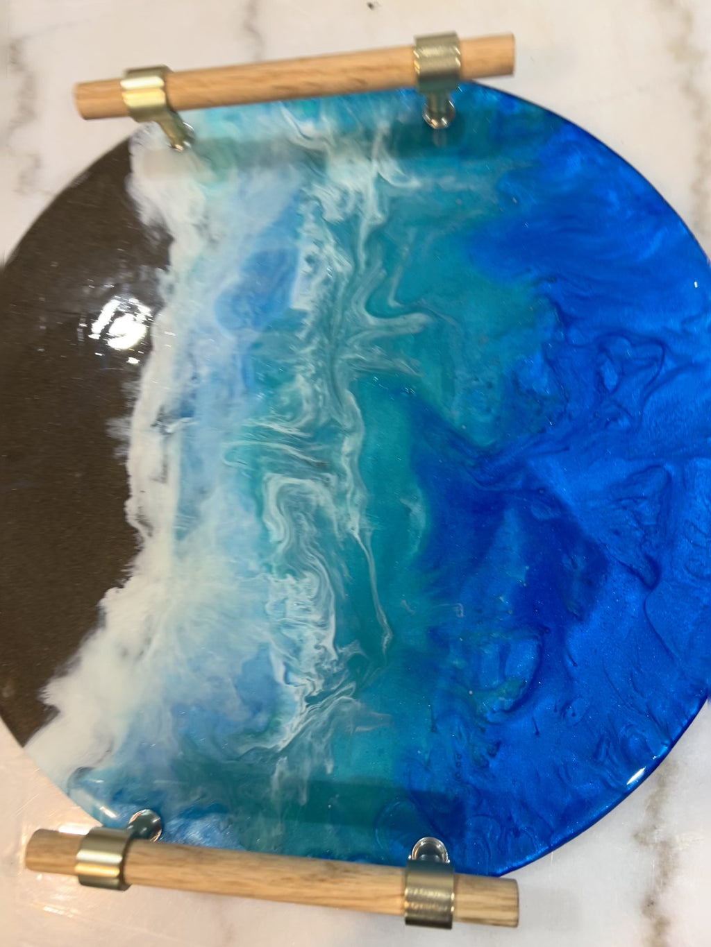 Azure Tide Luxe Tray