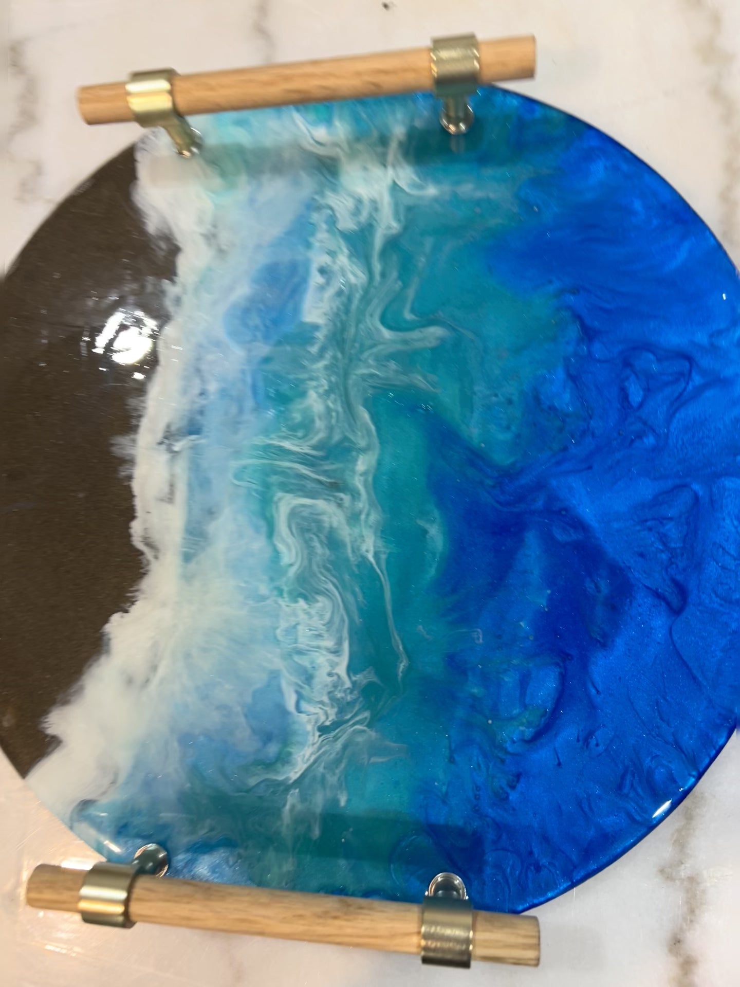 Azure Tide Luxe Tray